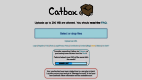 What Catbox.moe website looked like in 2021 (2 years ago)