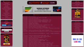 What Cyclisme-dopage.com website looked like in 2021 (2 years ago)