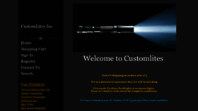 What Customlites.com website looked like in 2021 (2 years ago)