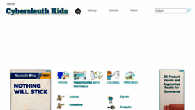 What Cybersleuth-kids.com website looked like in 2021 (2 years ago)