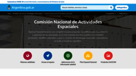 What Conae.gov.ar website looked like in 2021 (2 years ago)