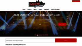 What Capitalcitytickets.com website looked like in 2021 (2 years ago)