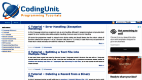 What Codingunit.com website looked like in 2021 (2 years ago)