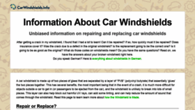 What Carwindshields.info website looked like in 2021 (2 years ago)
