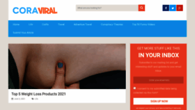 What Coraviral.com website looked like in 2021 (2 years ago)