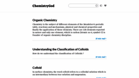 What Chemistrygod.com website looked like in 2021 (2 years ago)