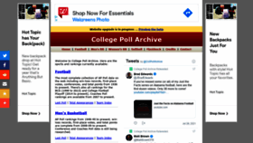 What Collegepollarchive.com website looked like in 2021 (2 years ago)