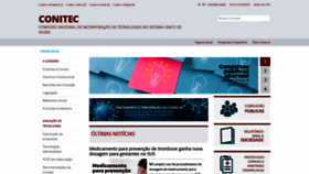 What Conitec.gov.br website looked like in 2021 (2 years ago)