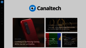 What Canaltech.com.br website looked like in 2021 (2 years ago)