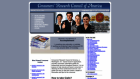 What Consumersresearchcncl.org website looked like in 2021 (2 years ago)