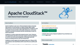 What Cloudstack.org website looked like in 2021 (2 years ago)