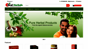 What Coralherbals.com website looked like in 2021 (2 years ago)