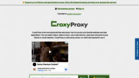 What Croxy.network website looked like in 2021 (2 years ago)