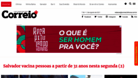 What Correio24horas.com.br website looked like in 2021 (2 years ago)