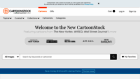 What Cartoonstock.com website looked like in 2021 (2 years ago)