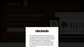 What Clockodo.com website looked like in 2021 (2 years ago)