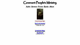 What Covenantpeoplesministry.org website looked like in 2021 (2 years ago)