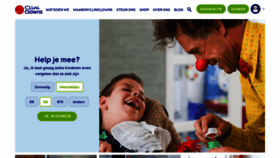 What Cliniclowns.nl website looked like in 2021 (2 years ago)