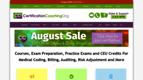 What Codingcertification.org website looked like in 2021 (2 years ago)