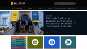 What Cm-loures.pt website looked like in 2021 (2 years ago)