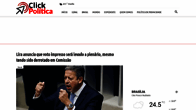 What Clickpolitica.com.br website looked like in 2021 (2 years ago)