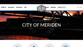 What Cityofmeriden.org website looked like in 2021 (2 years ago)