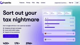 What Cryptotaxcalculator.io website looked like in 2021 (2 years ago)