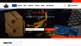 What Csfcouriersltd.com website looked like in 2021 (2 years ago)