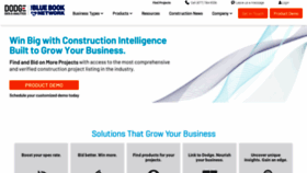 What Construction.com website looked like in 2021 (2 years ago)