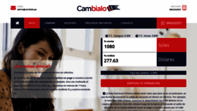 What Cambialo.pe website looked like in 2021 (2 years ago)