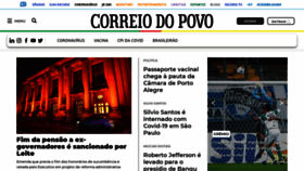 What Correiodopovo.com.br website looked like in 2021 (2 years ago)