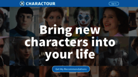 What Charactour.com website looked like in 2021 (2 years ago)