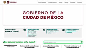 What Cdmx.gob.mx website looked like in 2021 (2 years ago)