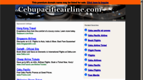 What Cebupacificairline.com website looked like in 2011 (12 years ago)