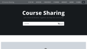 What Coursesharing.top website looked like in 2021 (2 years ago)