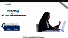 What Callhelpsupport.com website looked like in 2021 (2 years ago)