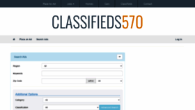 What Classifieds570.com website looked like in 2021 (2 years ago)