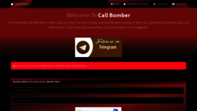 What Callbomber.in website looked like in 2021 (2 years ago)