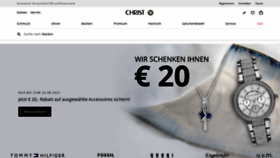 What Christ.de website looked like in 2021 (2 years ago)