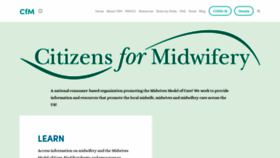 What Cfmidwifery.org website looked like in 2021 (2 years ago)