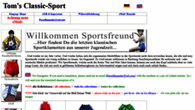 What Classic-sport.de website looked like in 2021 (2 years ago)