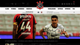 What Corinthians.com.br website looked like in 2021 (2 years ago)