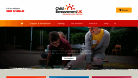 What Childbereavementuk.org website looked like in 2021 (2 years ago)