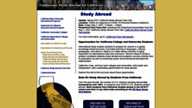 What Calabroad.org website looked like in 2021 (2 years ago)