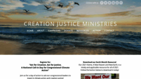 What Creationjustice.org website looked like in 2021 (4 years ago)