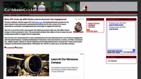 What Caribbeancricket.com website looked like in 2021 (4 years ago)