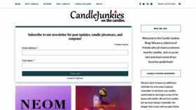 What Candlejunkies.com website looked like in 2021 (2 years ago)