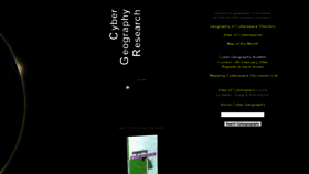What Cybergeography.org website looked like in 2021 (3 years ago)
