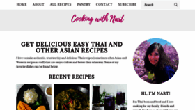 What Cookingwithnart.com website looked like in 2021 (2 years ago)