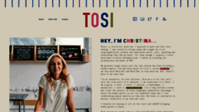 What Christinatosi.com website looked like in 2021 (2 years ago)